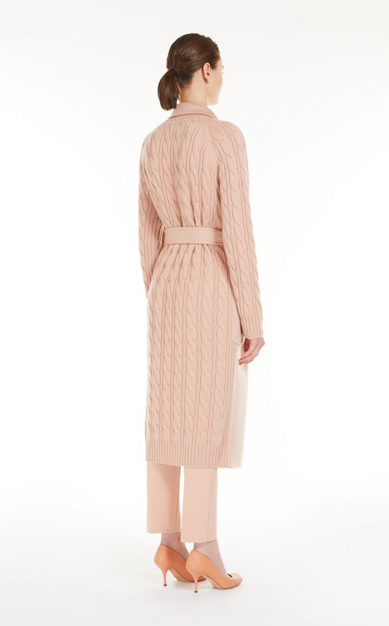 MaxMara Cashmere And Wool Robe Coats PINK | MMR593901