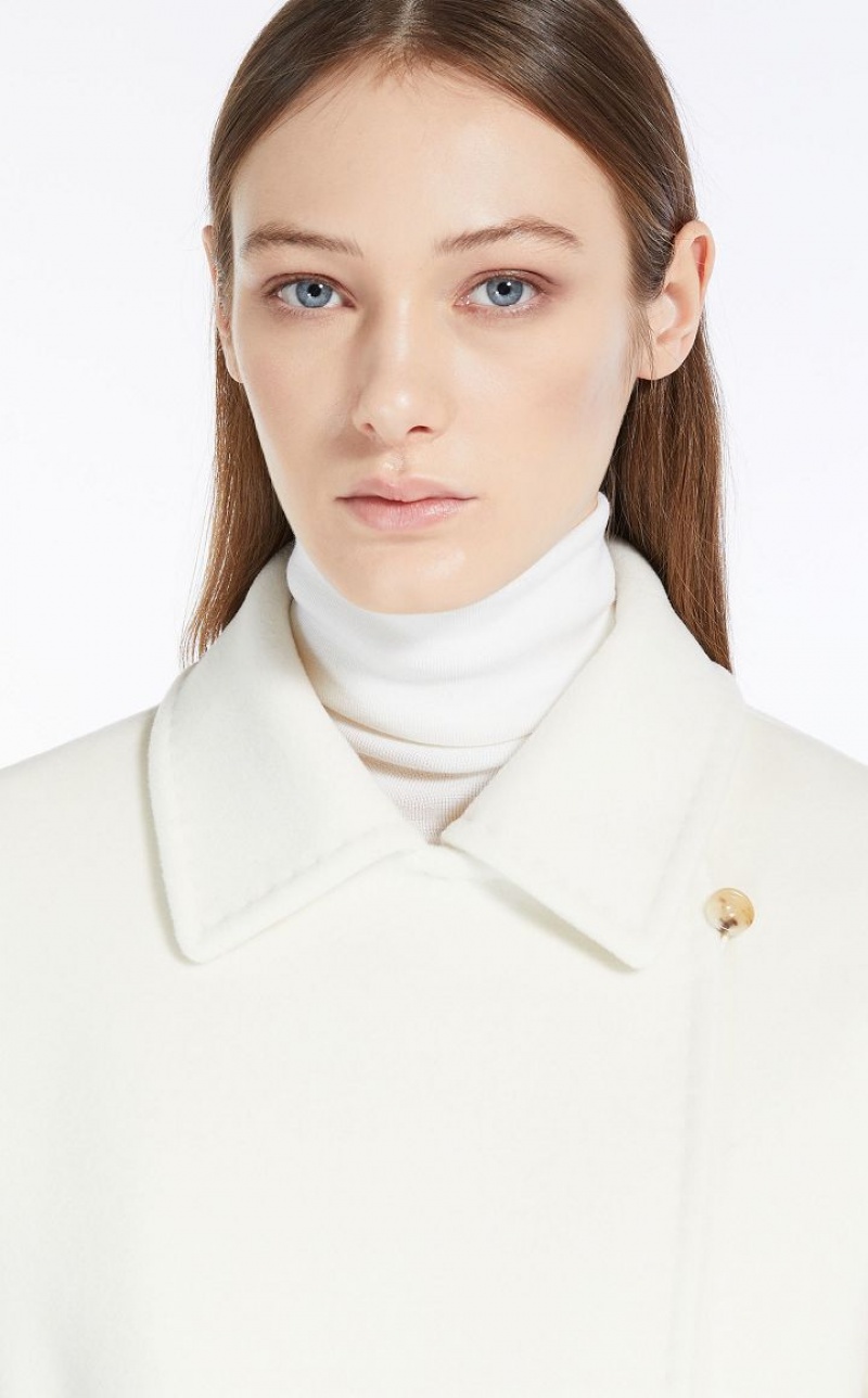 MaxMara Cashmere And Wool Robe Coats WHITE | MMR593879