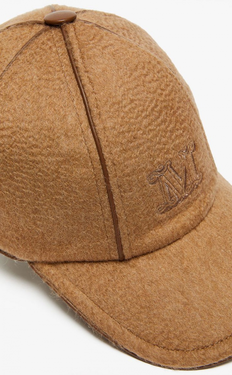 MaxMara Cashmere Baseball Cap CAMEL | MMR594318