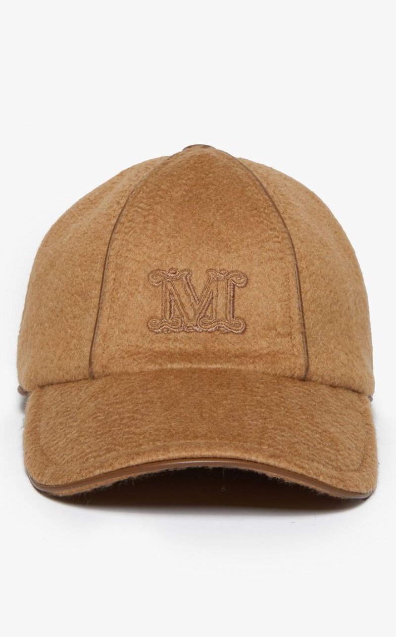 MaxMara Cashmere Baseball Cap CAMEL | MMR594318