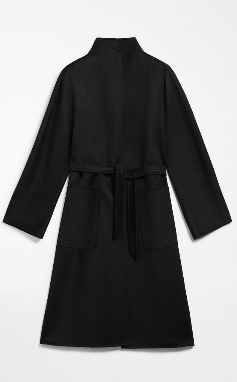 MaxMara Cashmere Cardigan Coats BLACK | MMR593935