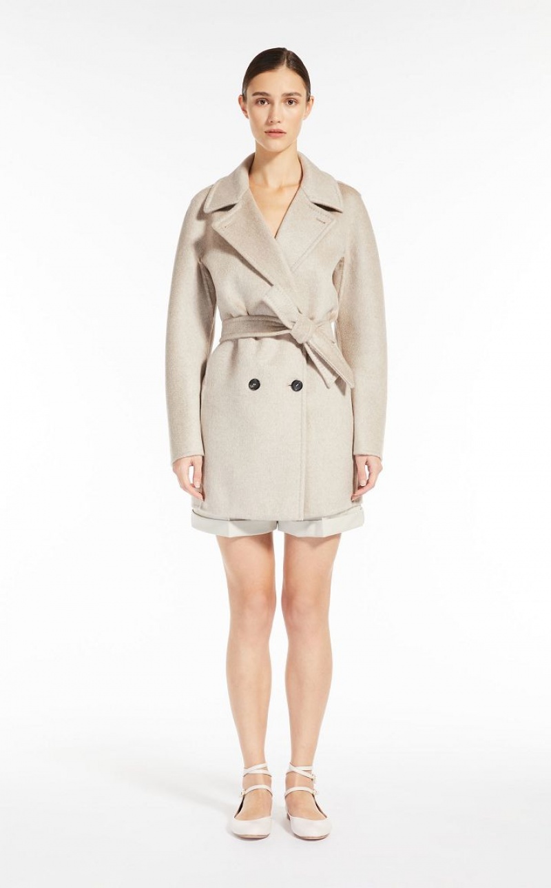 MaxMara Cashmere Pea Coats SAND | MMR593871