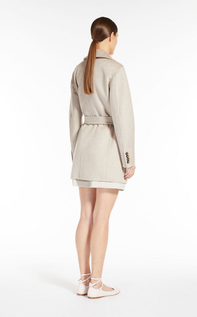 MaxMara Cashmere Pea Coats SAND | MMR593871