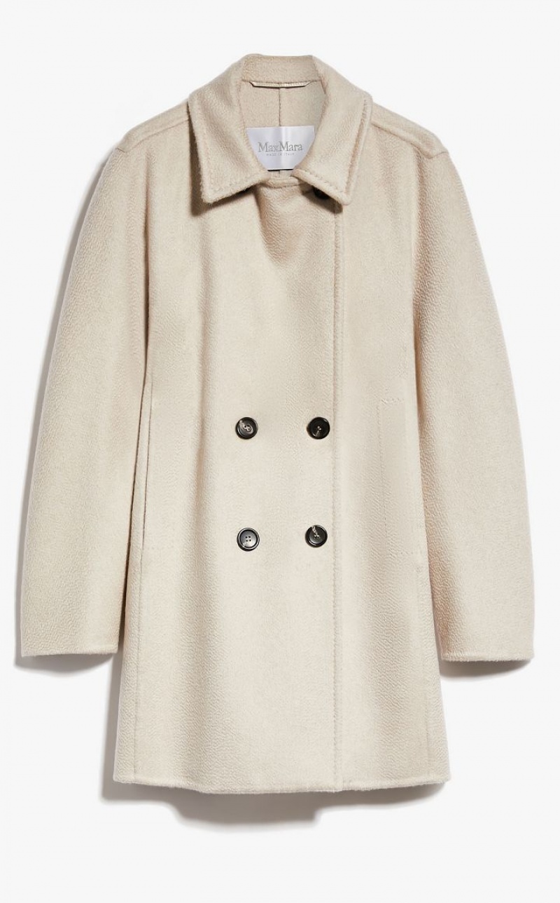 MaxMara Cashmere Pea Coats SAND | MMR593871