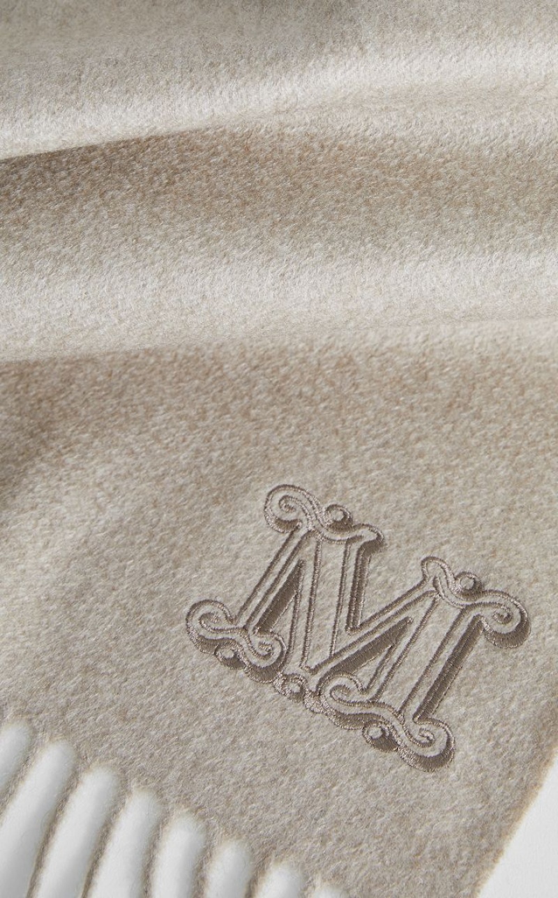 MaxMara Cashmere Stole Scarves SAND | MMR594285