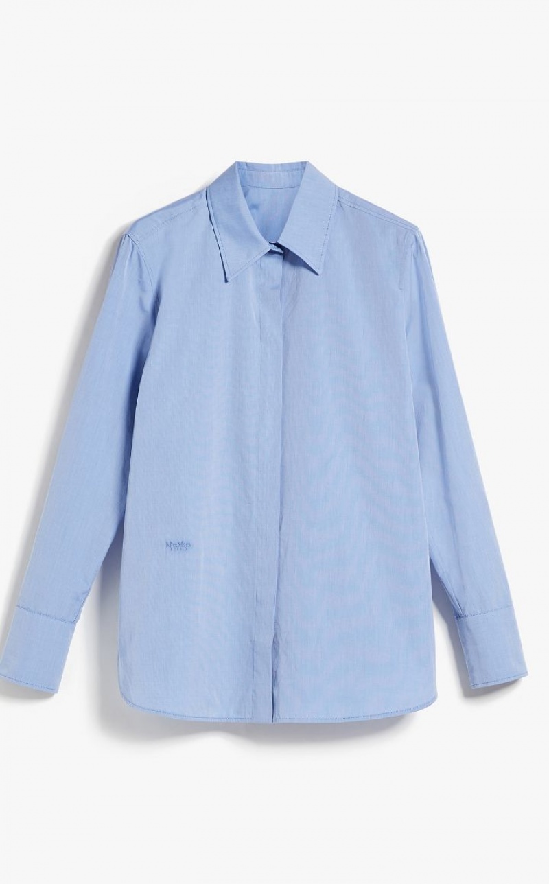 MaxMara Chambray Boyfriend Blouses LIGHT BLUE | MMR593613