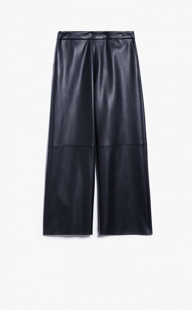 MaxMara Coated Fabric Trousers BLACK | MMR593805