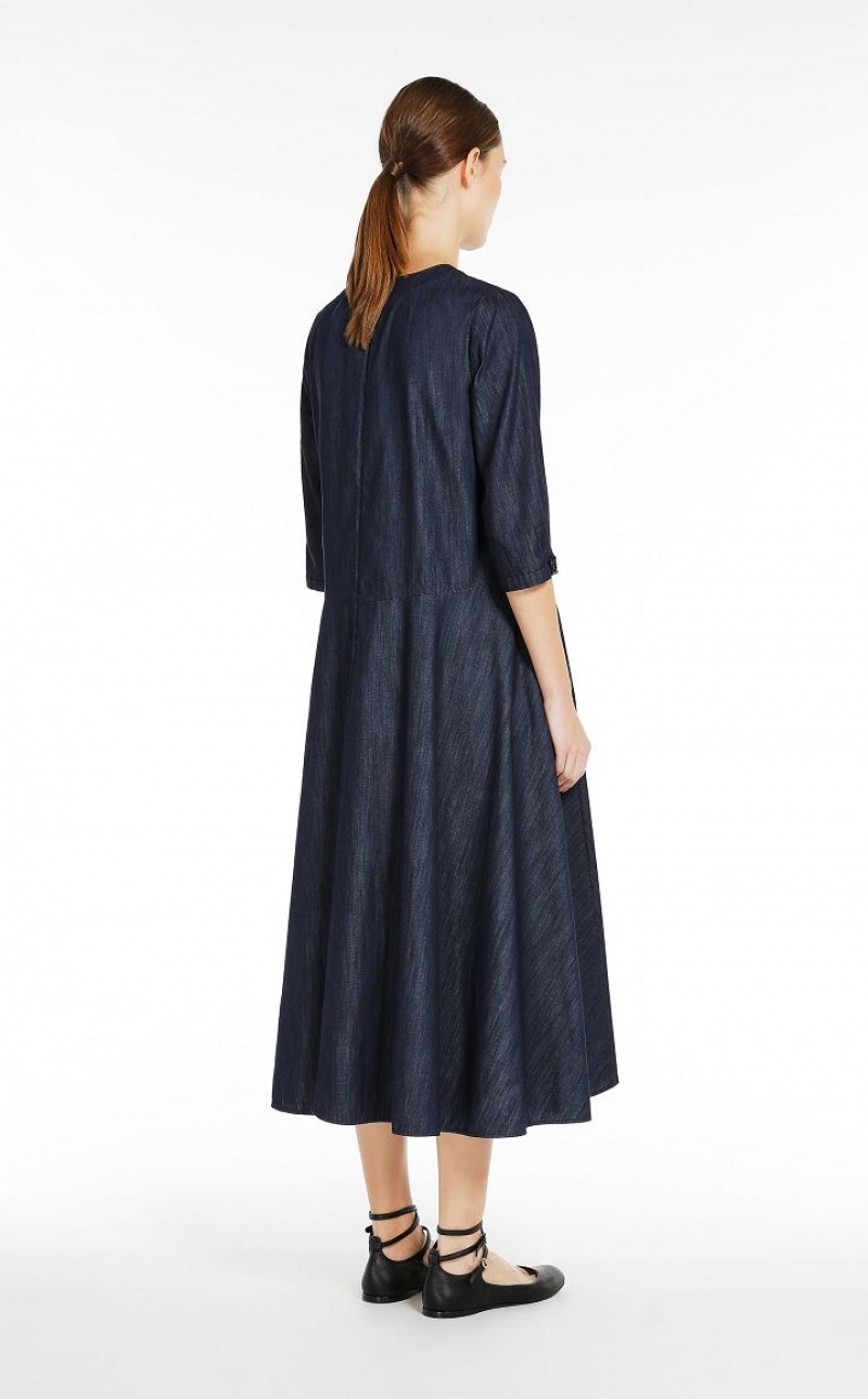 MaxMara Cotton Denim Dresses NAVY | MMR593393