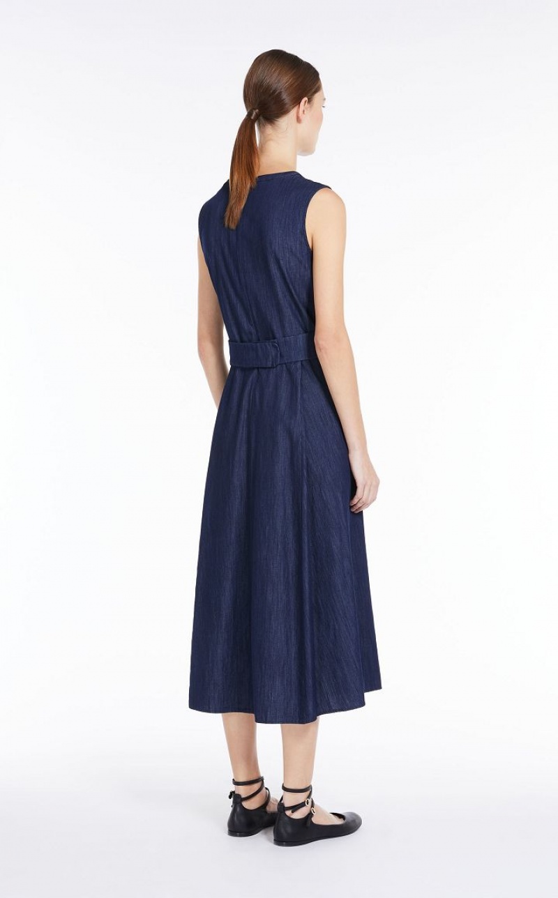 MaxMara Cotton Denim Dresses NAVY | MMR593410