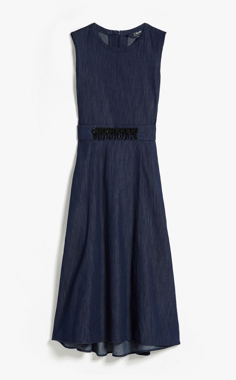 MaxMara Cotton Denim Dresses NAVY | MMR593410