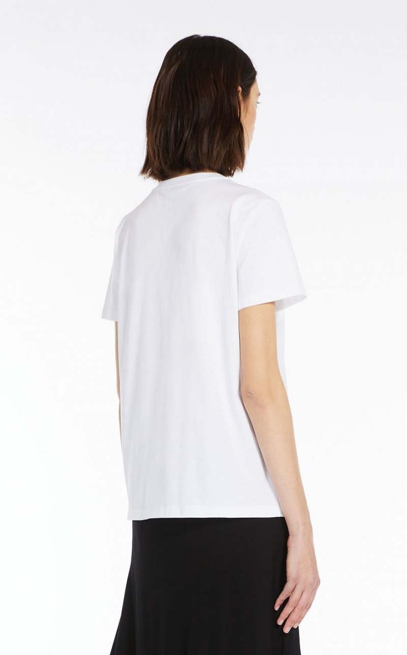 MaxMara Cotton Jersey T-shirts WHITE | MMR593655