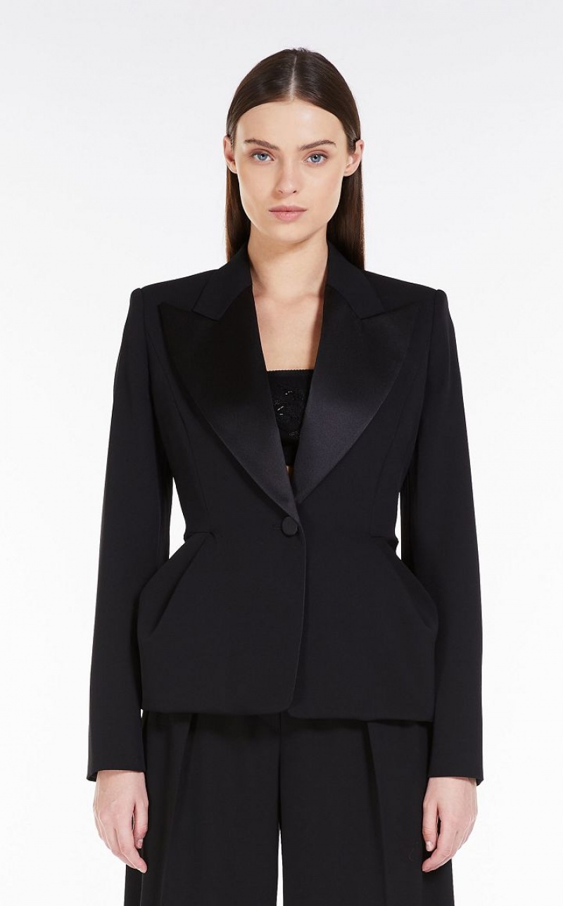 MaxMara Couture In Stretch Wool Jackets BLACK | MMR594022