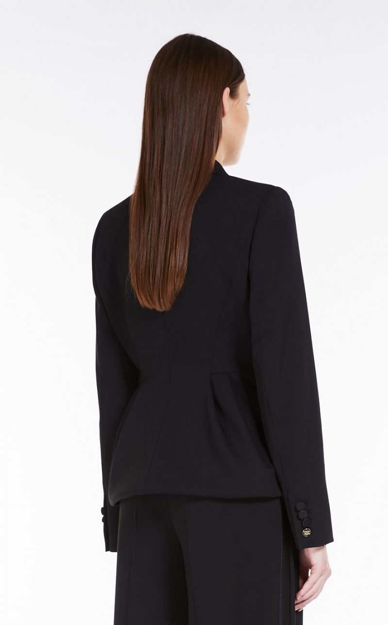 MaxMara Couture In Stretch Wool Jackets BLACK | MMR594022