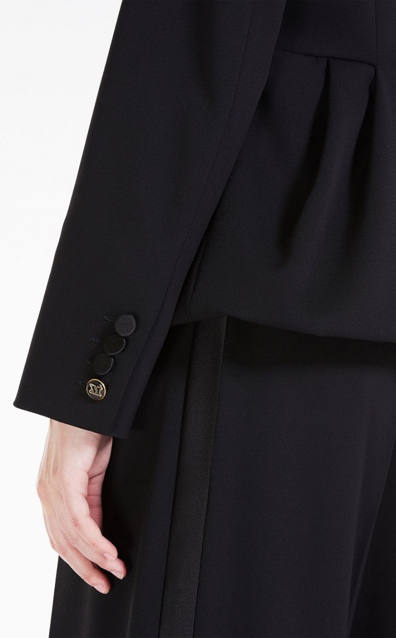 MaxMara Couture In Stretch Wool Jackets BLACK | MMR594022