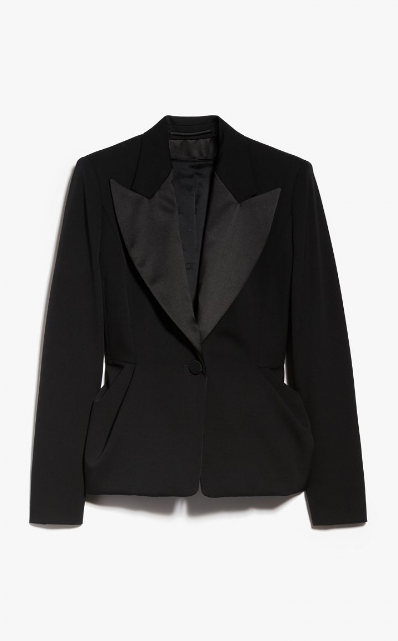 MaxMara Couture In Stretch Wool Jackets BLACK | MMR594022