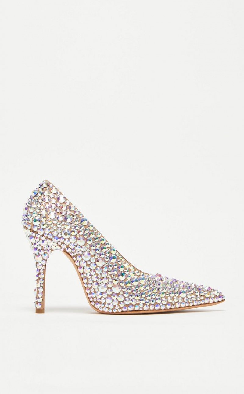 MaxMara Crystal-adorned Suede Court Décolleté NUDO | MMR594195