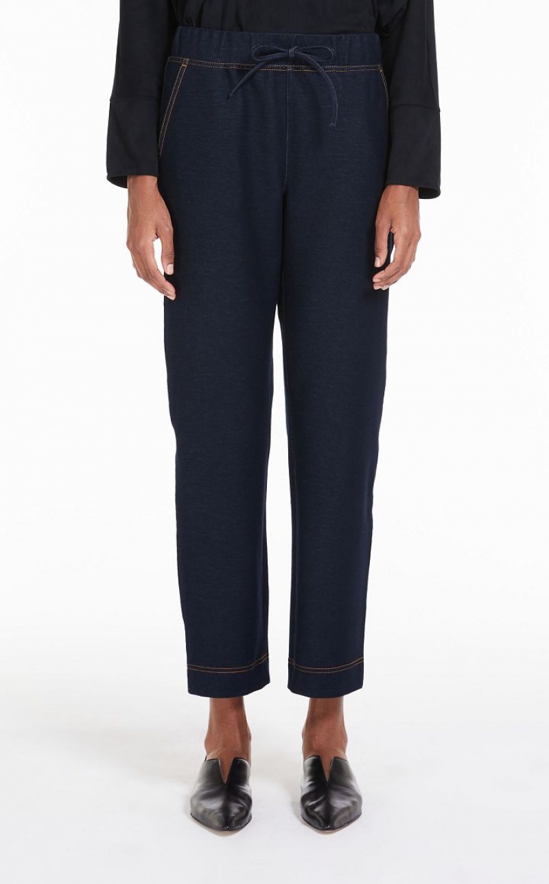 MaxMara Denim Jersey Joggers Jeans NAVY | MMR593816