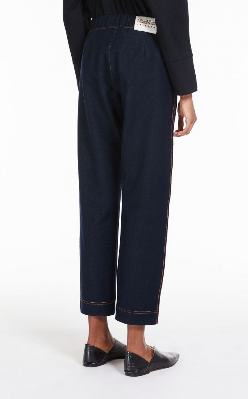 MaxMara Denim Jersey Joggers Jeans NAVY | MMR593816