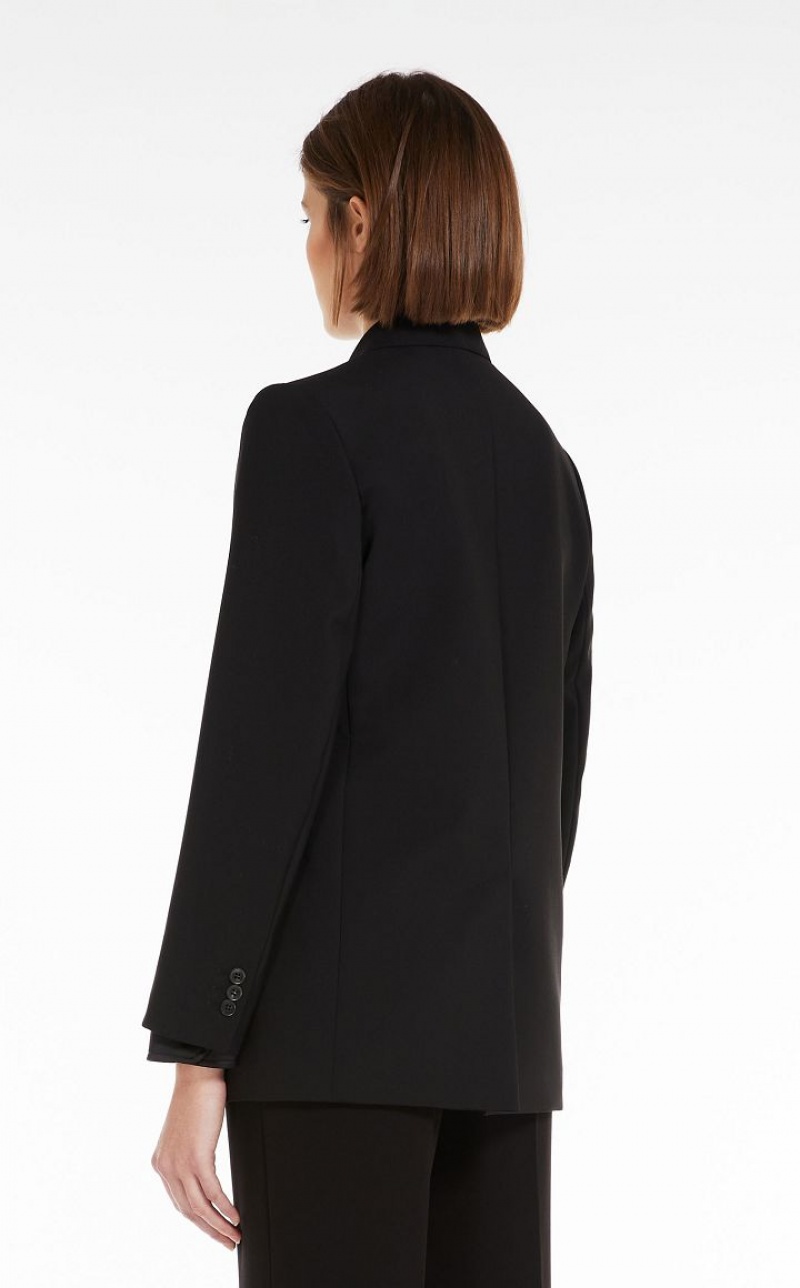 MaxMara Double-breasted In Wool Fabric Blazers BLACK | MMR594044