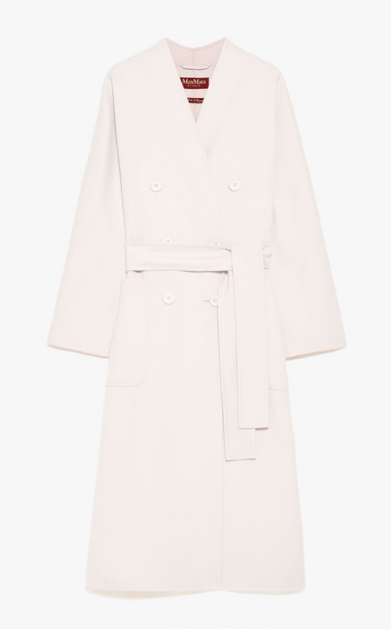 MaxMara Double-breasted Wool And Cashmere Coats POWDER | MMR593845