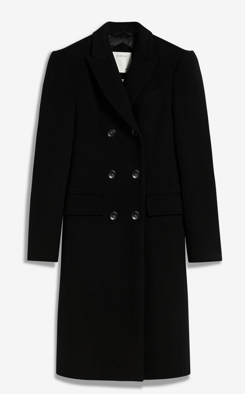 MaxMara Double-faced Woollen Cloth Coats BLACK | MMR593873