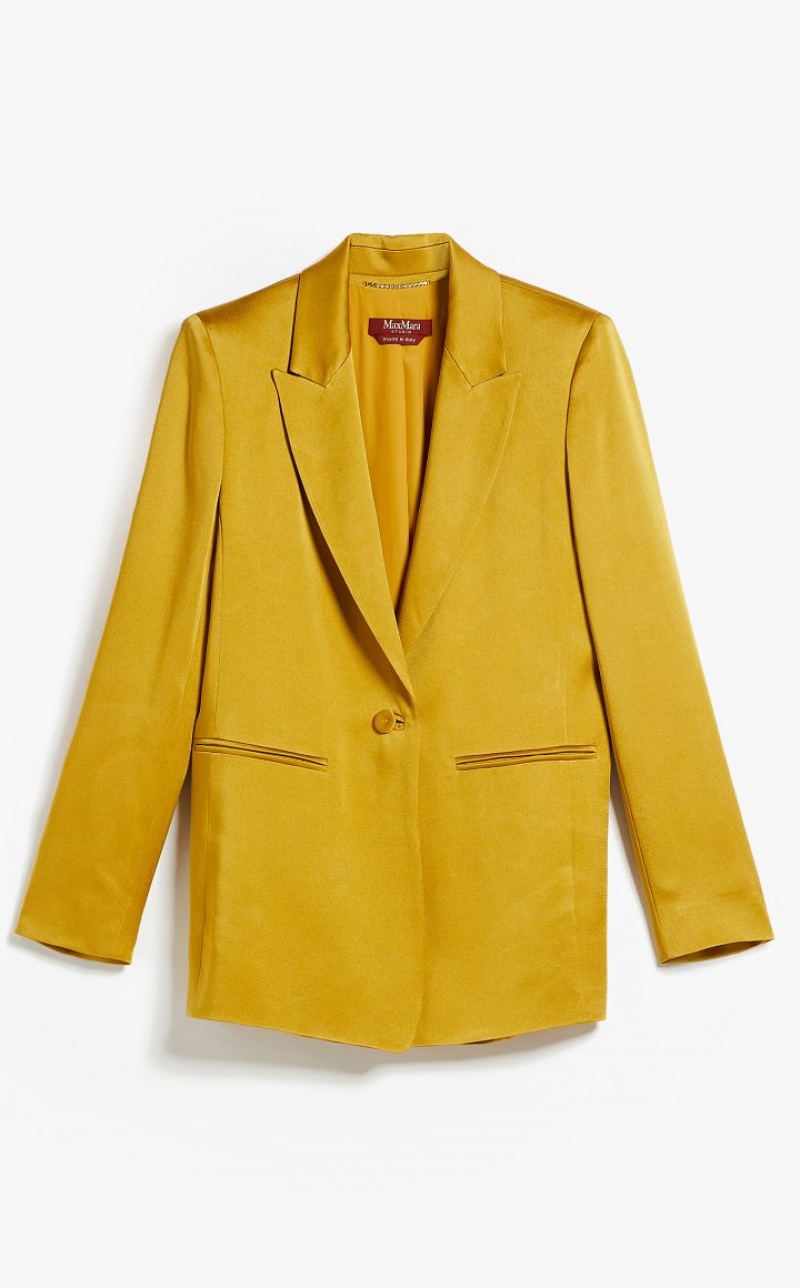 MaxMara Envers Satin Blazers OCHRE | MMR594040