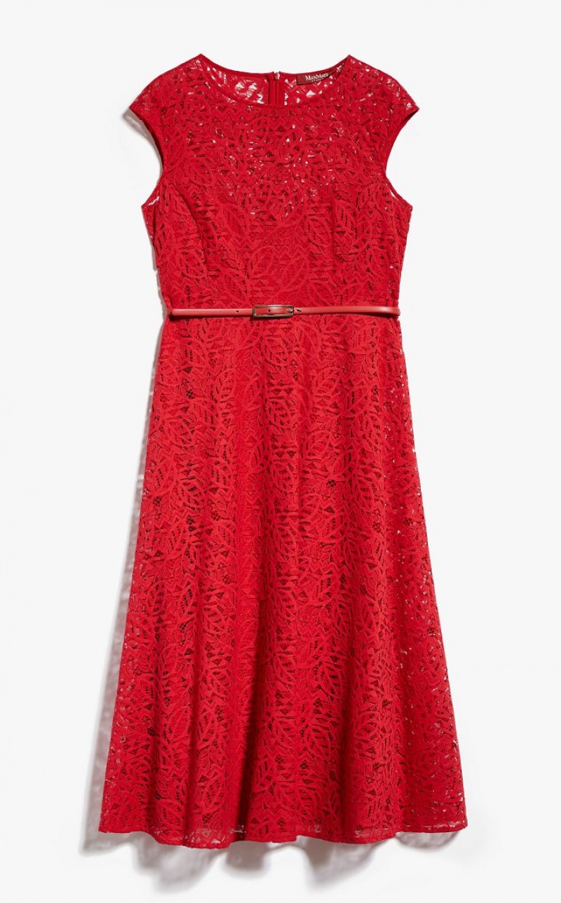 MaxMara Feminine Lace Dresses RED | MMR593390