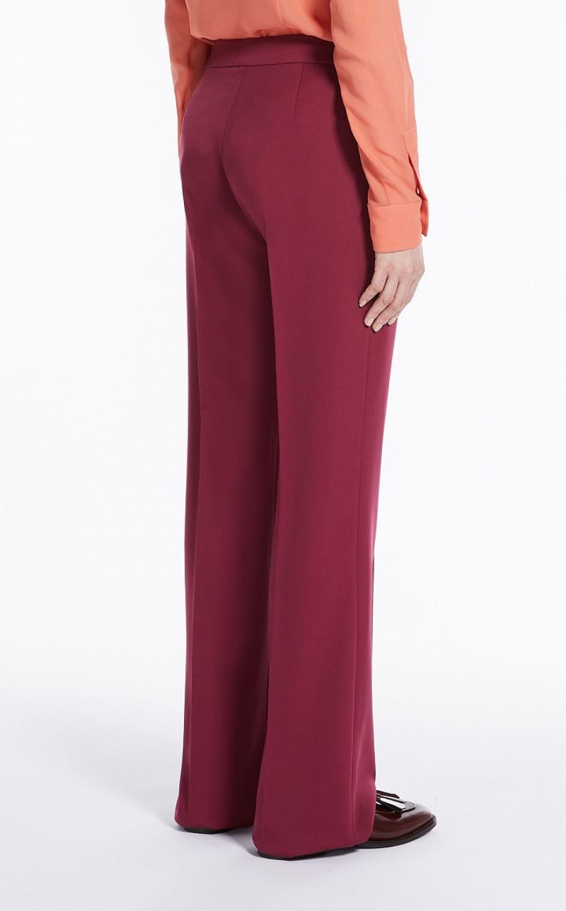 MaxMara Flared In Wool Trousers RASPBERRY | MMR593825