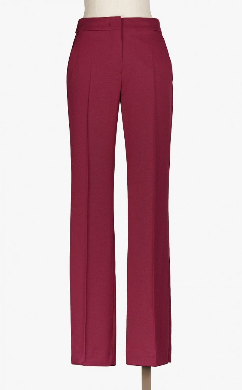 MaxMara Flared In Wool Trousers RASPBERRY | MMR593825