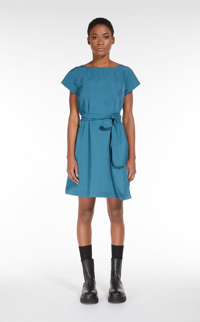 MaxMara Flared Taffeta Dresses OIL | MMR593330