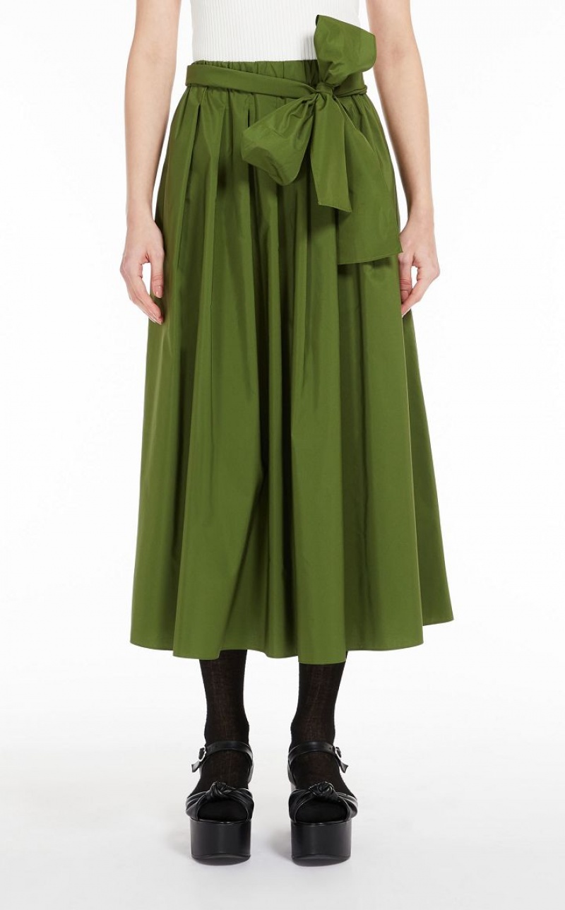 MaxMara Full In Taffeta Skirts GREEN | MMR593730