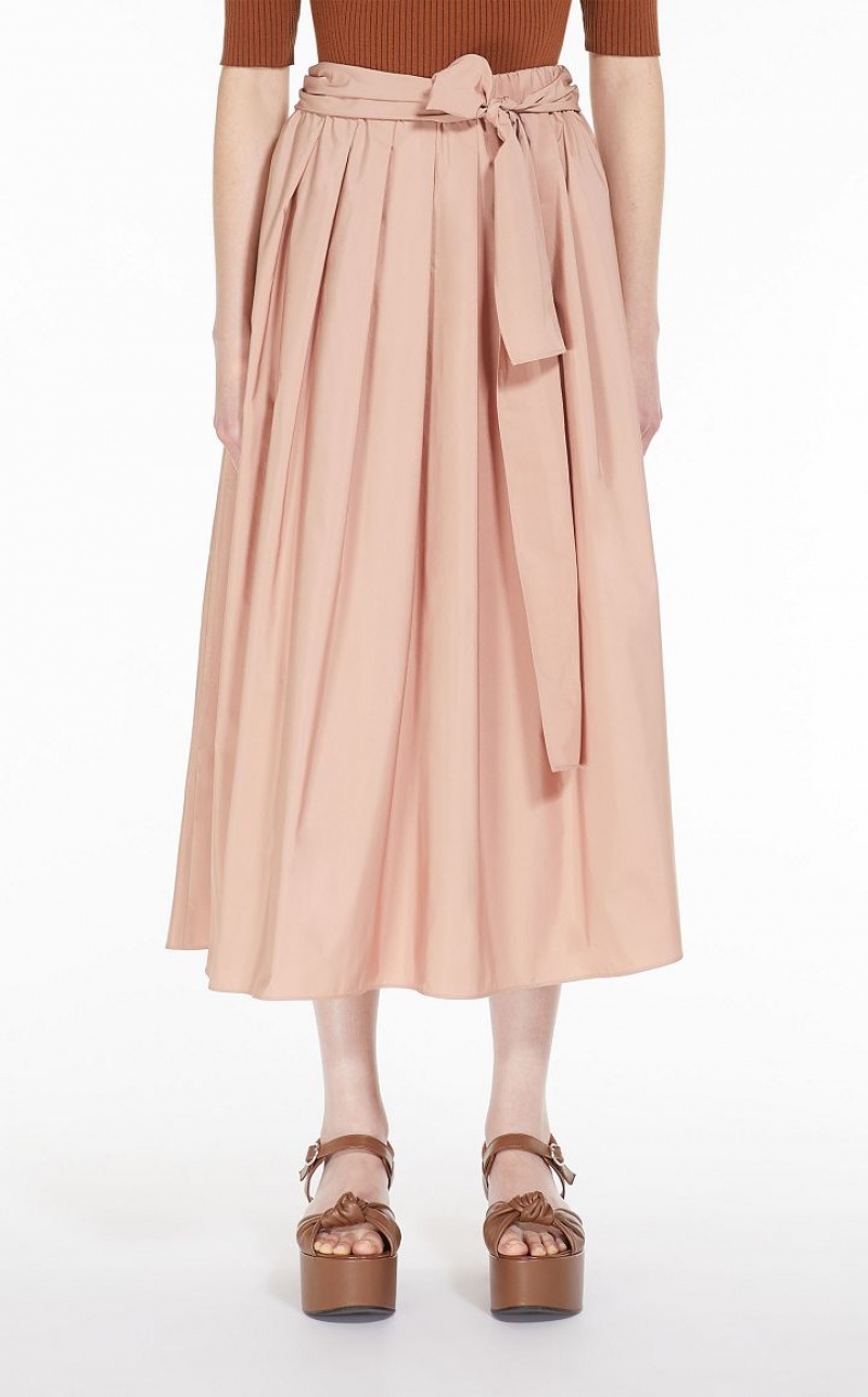 MaxMara Full In Taffeta Skirts PEACH | MMR593727