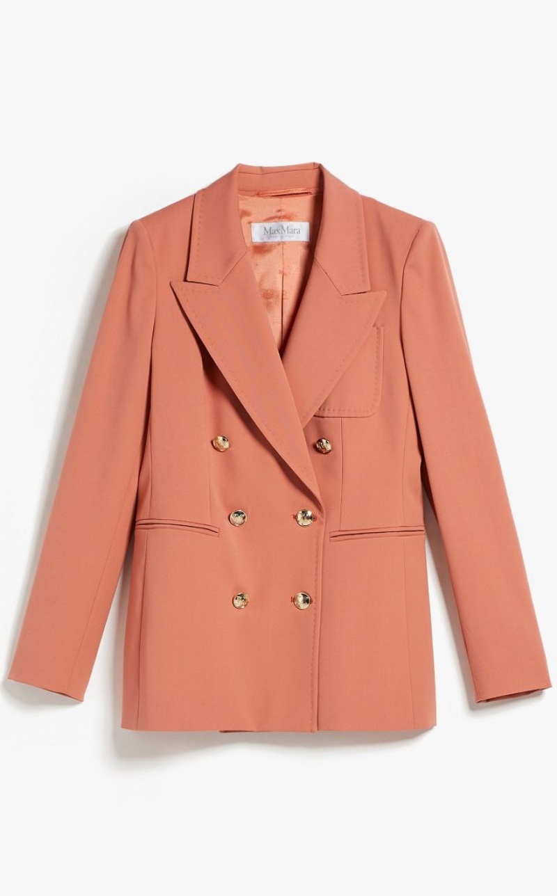 MaxMara Gabardine Wool Blazers SALMON | MMR594084