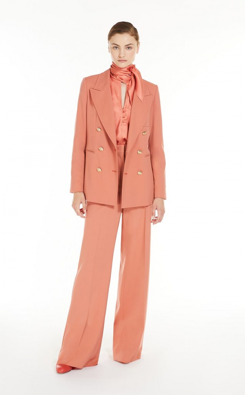 MaxMara High-waisted Wool Suit SALMON | MMR593505