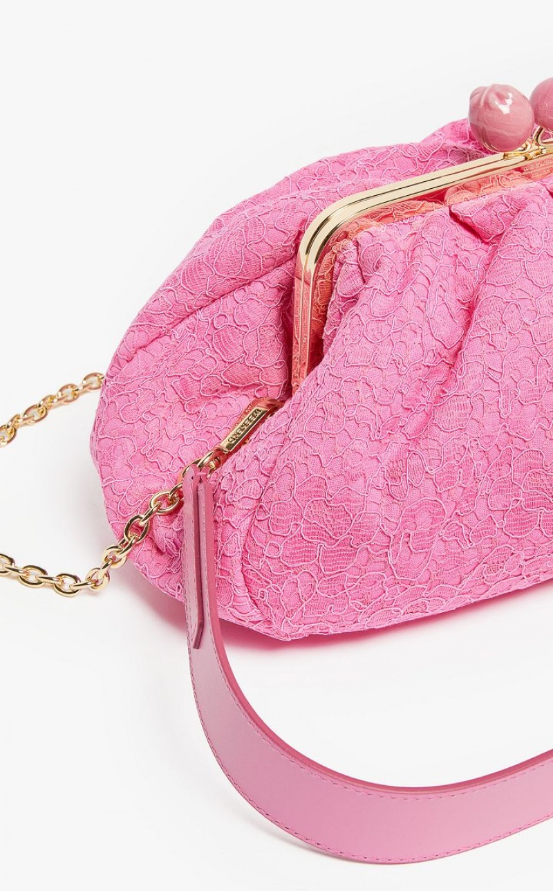 MaxMara Hommage À La France Pasticcinoin Lace Weekend Bag FUCHSIA | MMR594172