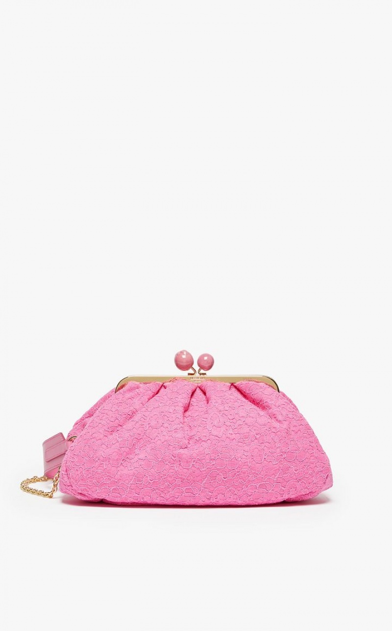 MaxMara Hommage À La France Pasticcinoin Lace Weekend Bag FUCHSIA | MMR594172