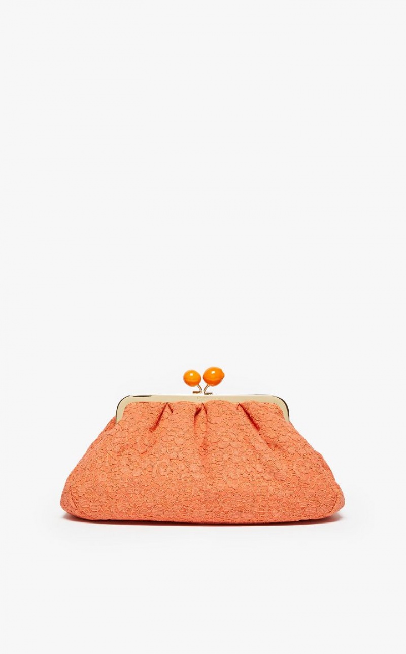 MaxMara Hommage À La France Pasticcinoin Lace Weekend Bag TANGERINE | MMR594174