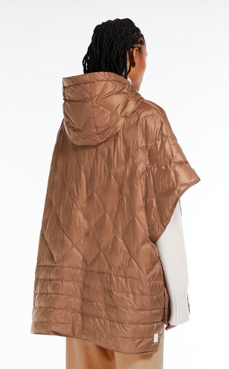 MaxMara Hood In Water-resistant Canvas Capes CAMEL | MMR593958