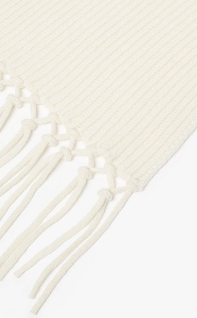 MaxMara In Wool Yarn Scarves IVORY | MMR594256