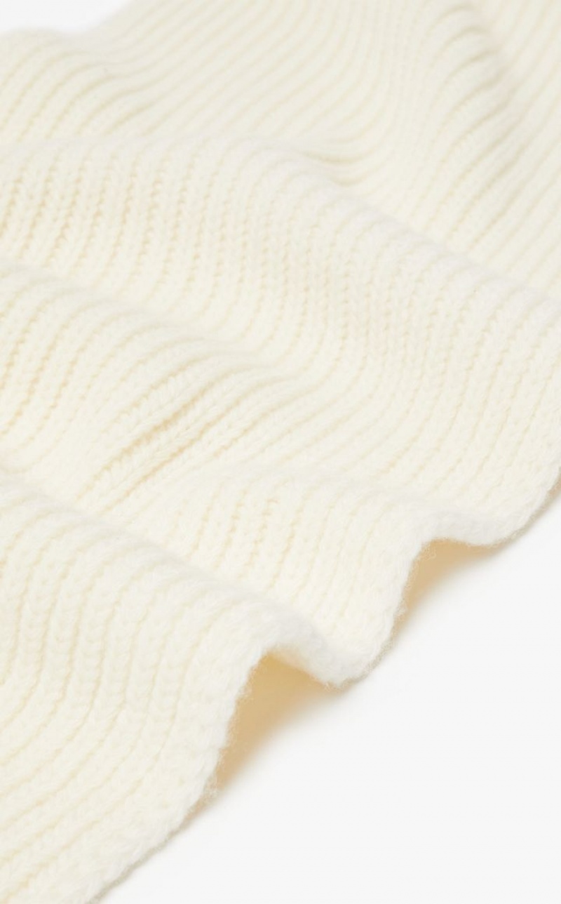 MaxMara In Wool Yarn Scarves IVORY | MMR594256