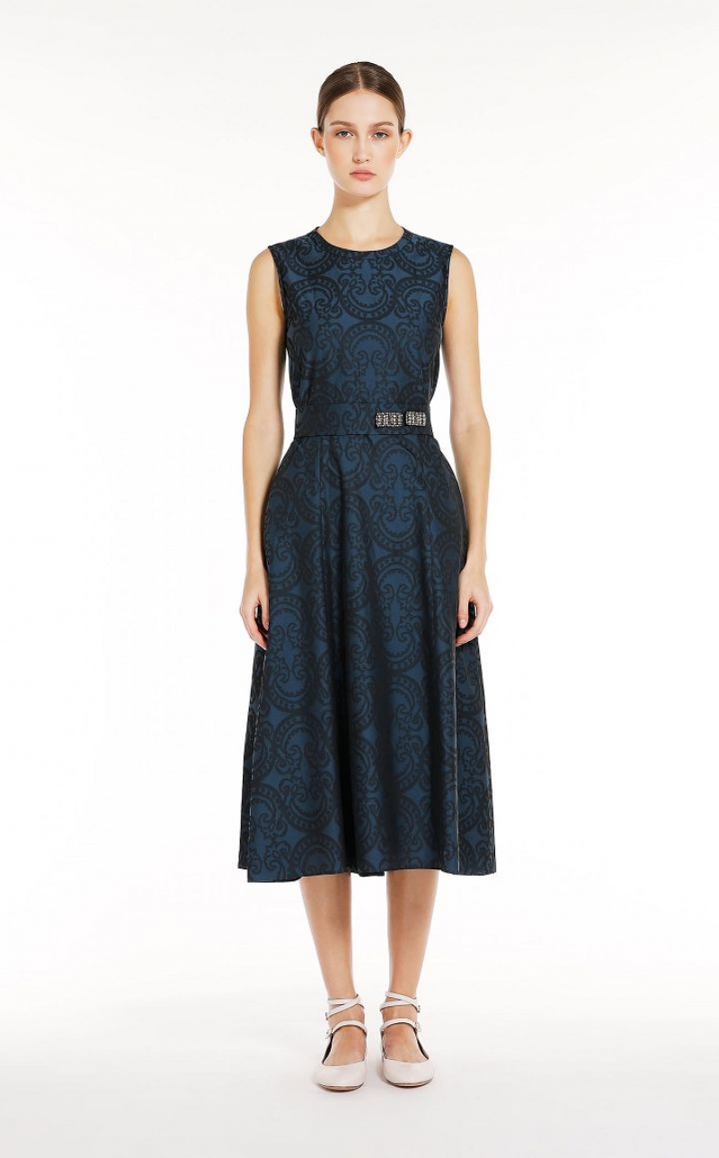 MaxMara Jacquard Dresses MIDNIGHTBLUE | MMR593285