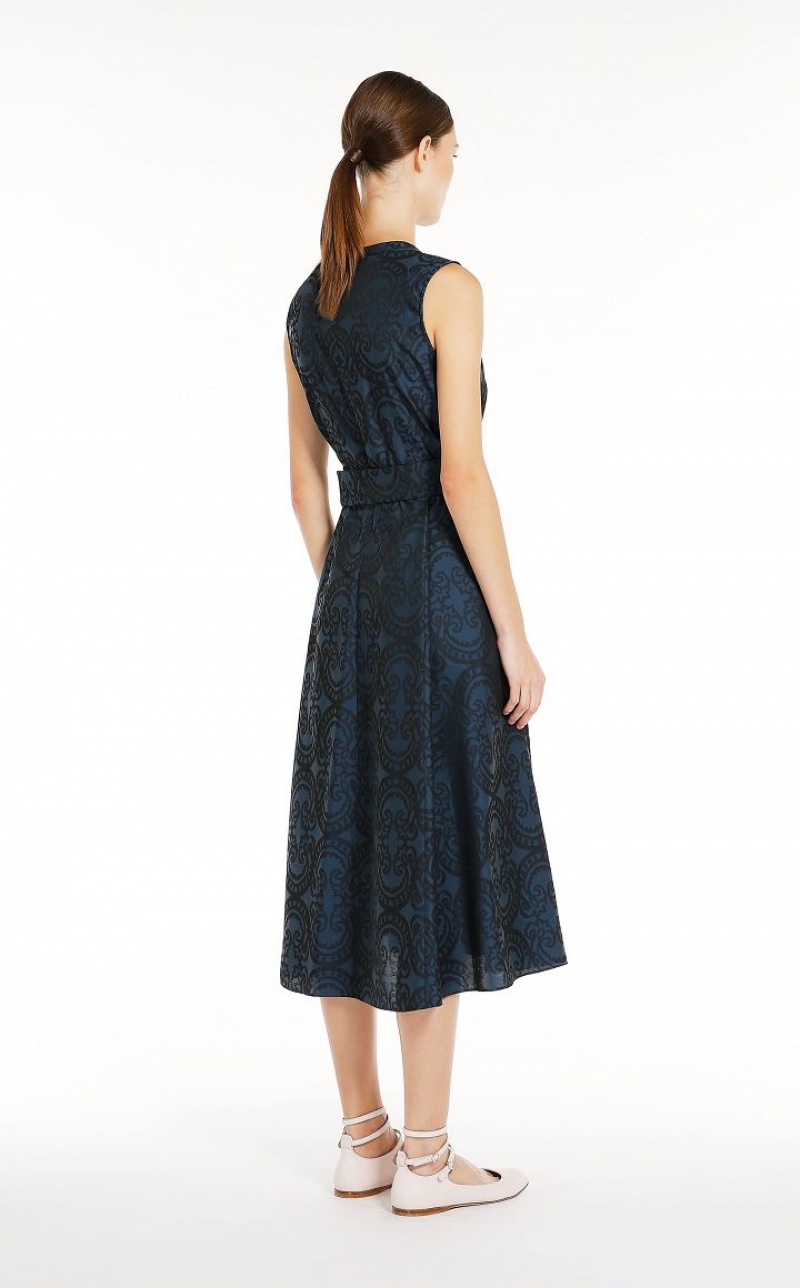 MaxMara Jacquard Dresses MIDNIGHTBLUE | MMR593285