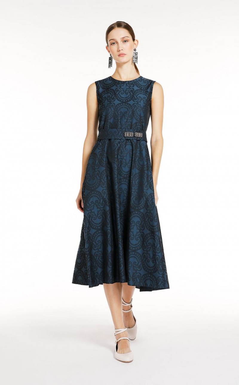 MaxMara Jacquard Dresses MIDNIGHTBLUE | MMR593285