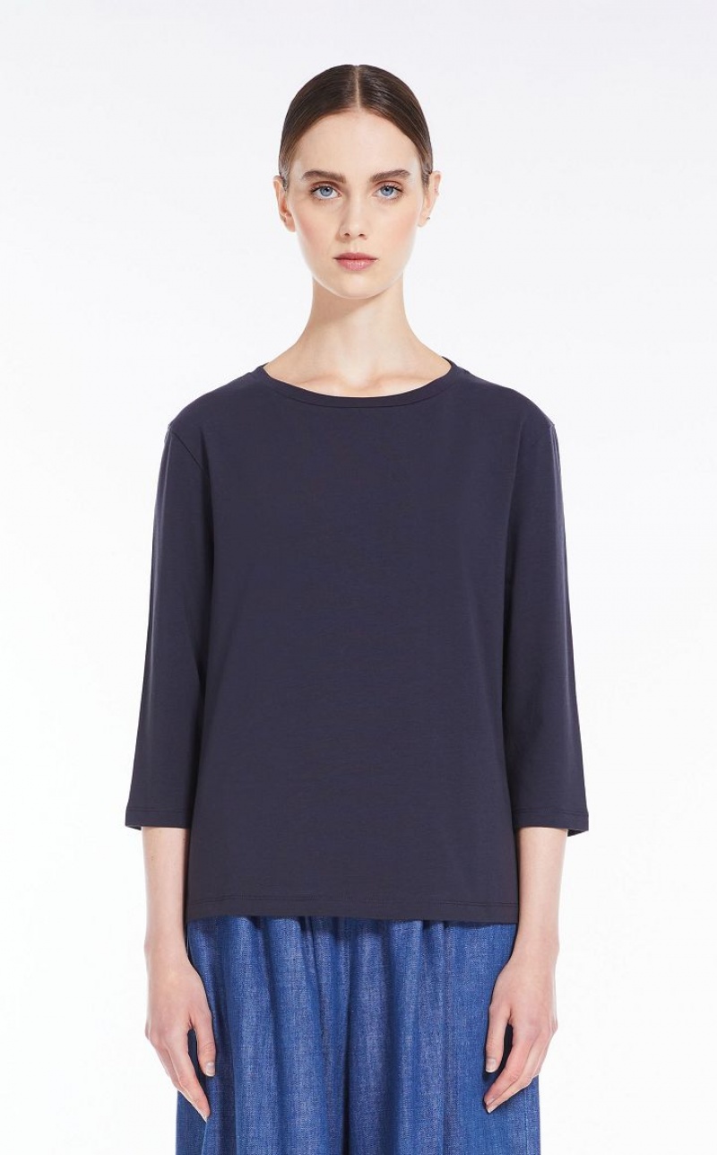 MaxMara Jersey T-shirts ULTRAMARINE | MMR593653