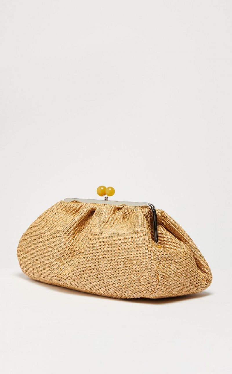 MaxMara Large Pasticcinoin Raffia Weekend Bag NATURAL | MMR594146