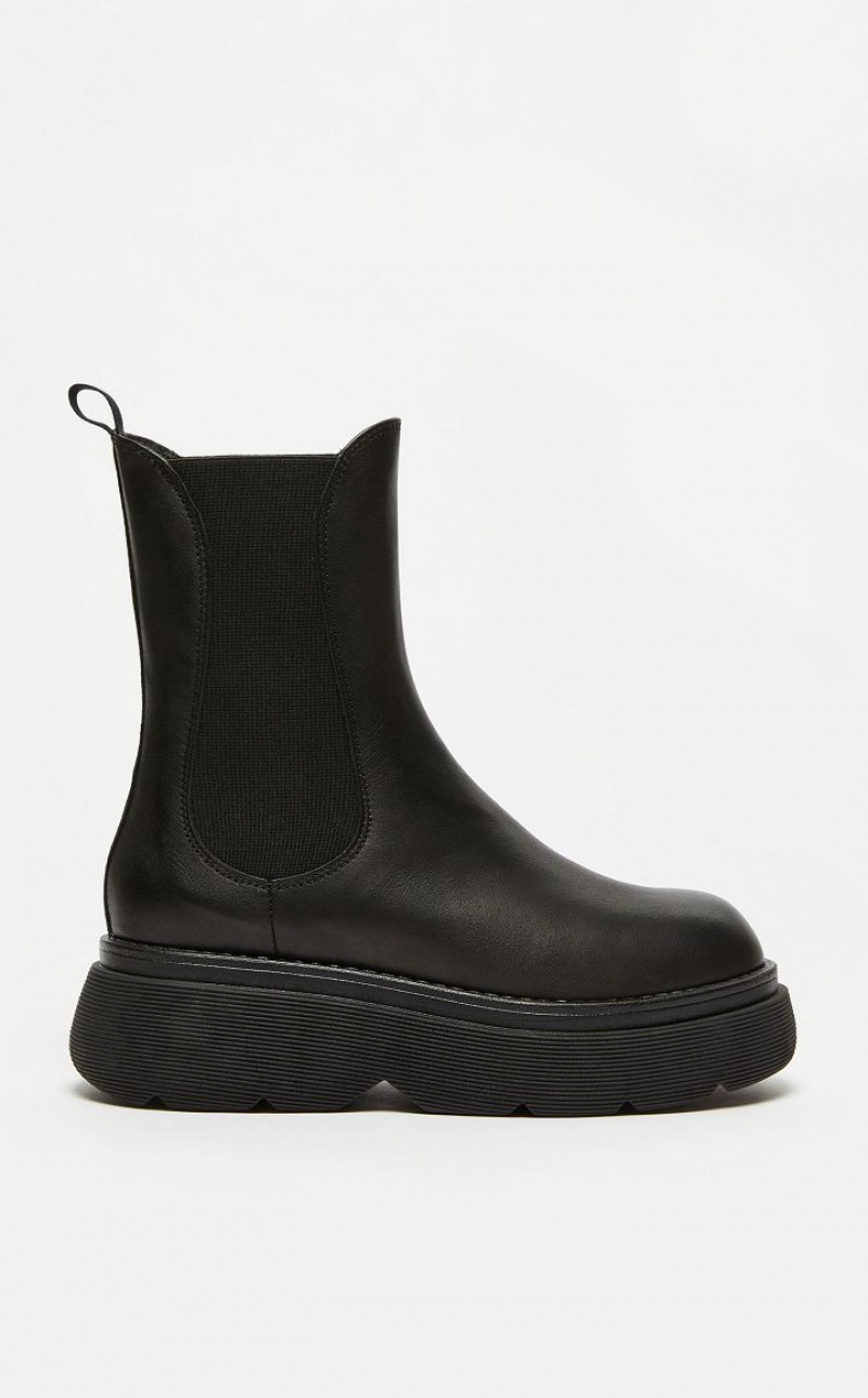 MaxMara Leather Ankle Boots BLACK | MMR594187