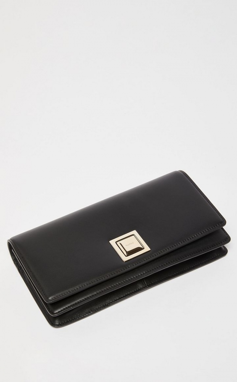 MaxMara Leather Clutch MM Bag BLACK | MMR594124