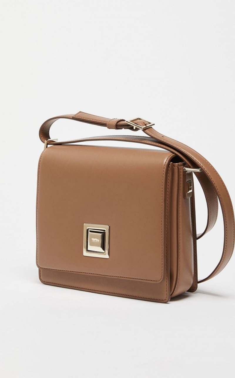 MaxMara Leather MM Bag HAZELNUT BROWN | MMR594121