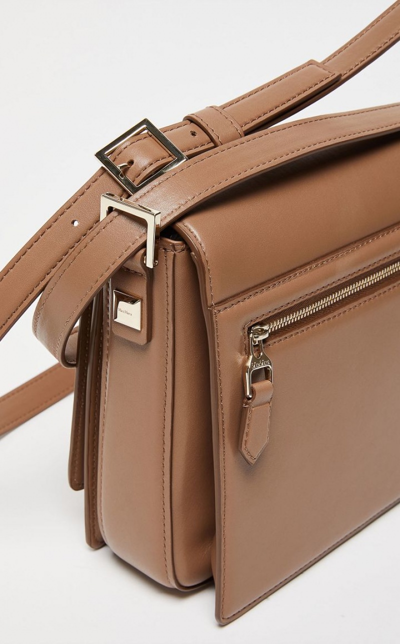 MaxMara Leather MM Bag HAZELNUT BROWN | MMR594121