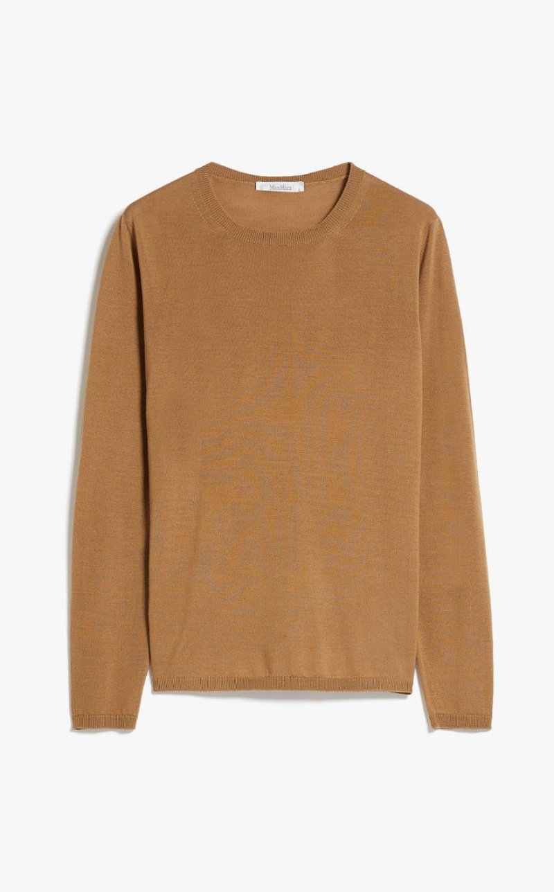 MaxMara Lightweight Wool Knitwear CAMEL | MMR593437